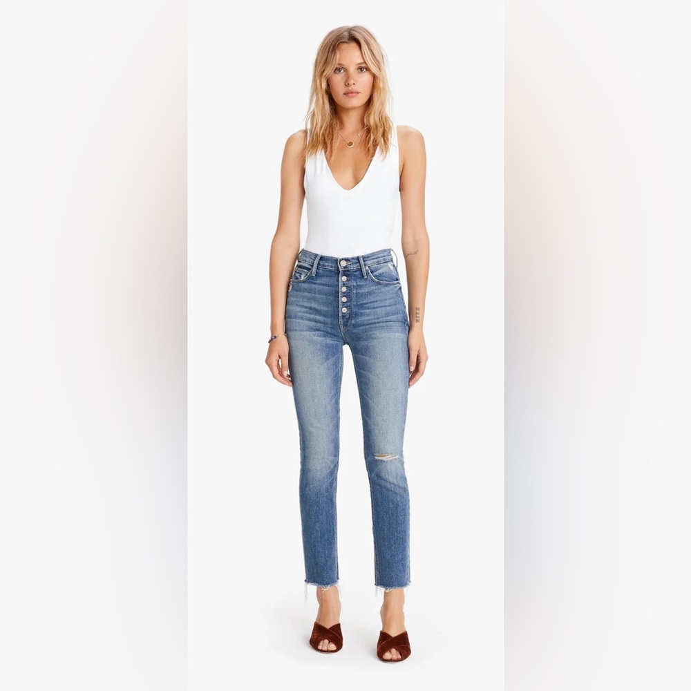 MOTHER the Pixie Dazzler Ankle Fray size 29